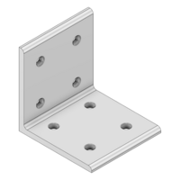 40-530-1 MODULAR SOLUTIONS ANGLE BRACKET<br>90MM TALL X 90MM WIDE W/ HARDWARE